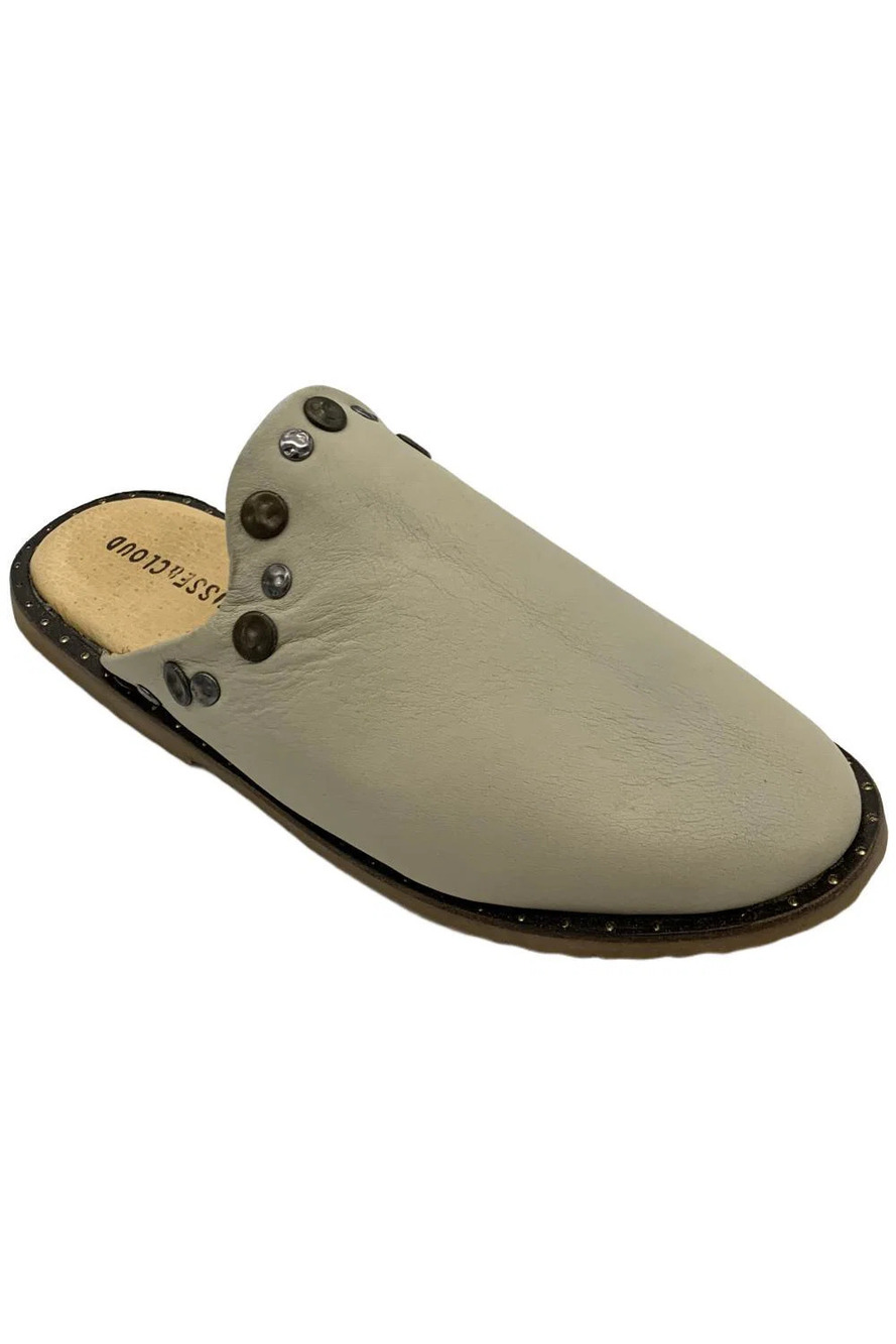 Musse & Cloud Women's Izzie Slip-On Leather Mules Grey - Medium
